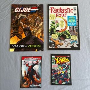 G.I. Joe, Fantastic Four, Spider-Man, and Hulk Comic Book Collection